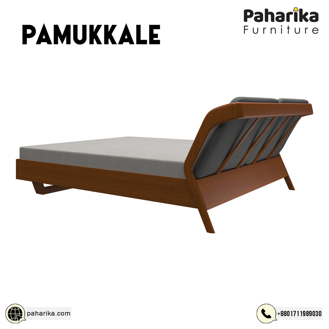 Pamukkale Wooden Bed | BDQ-304