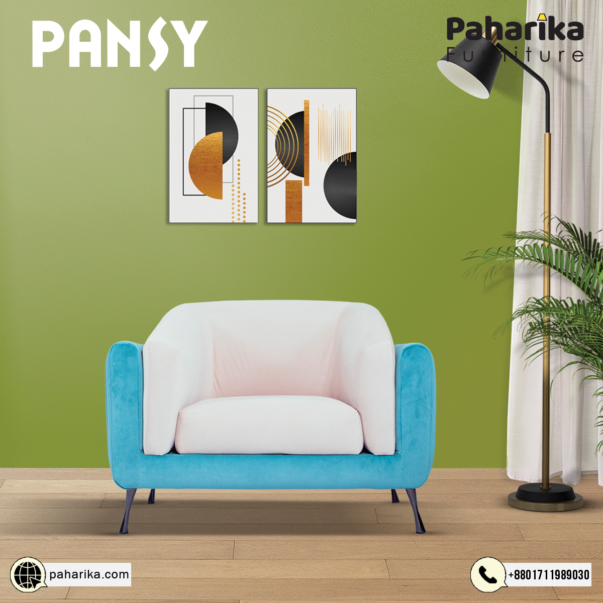 Pansy Sofa (1 Seater) | SSC-305