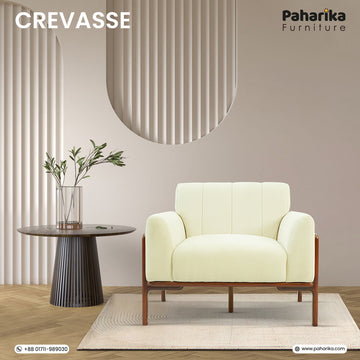 Crevasse Wooden Sofa (1 Seater) | SSC-302